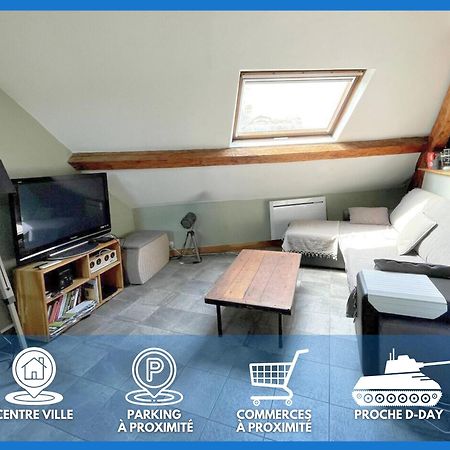 Les Combles De L Aure Grand Studio Cosy Confortable Classe 3 Etoiles Centre Bayeux 2 Mn A Pied Cathedrale Proche Plages Du Debarquement Exteriör bild