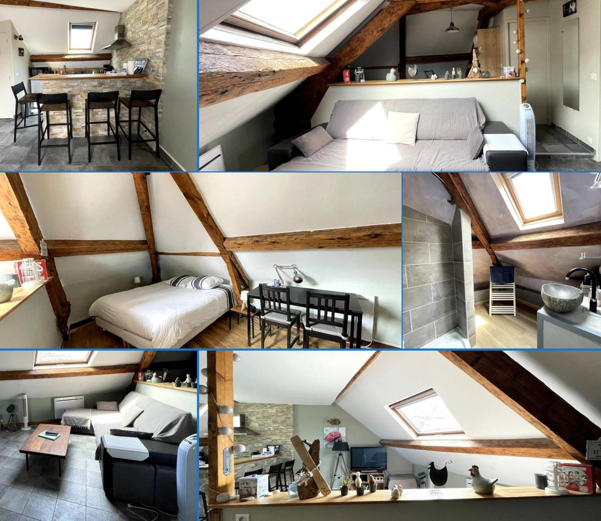 Les Combles De L Aure Grand Studio Cosy Confortable Classe 3 Etoiles Centre Bayeux 2 Mn A Pied Cathedrale Proche Plages Du Debarquement Exteriör bild